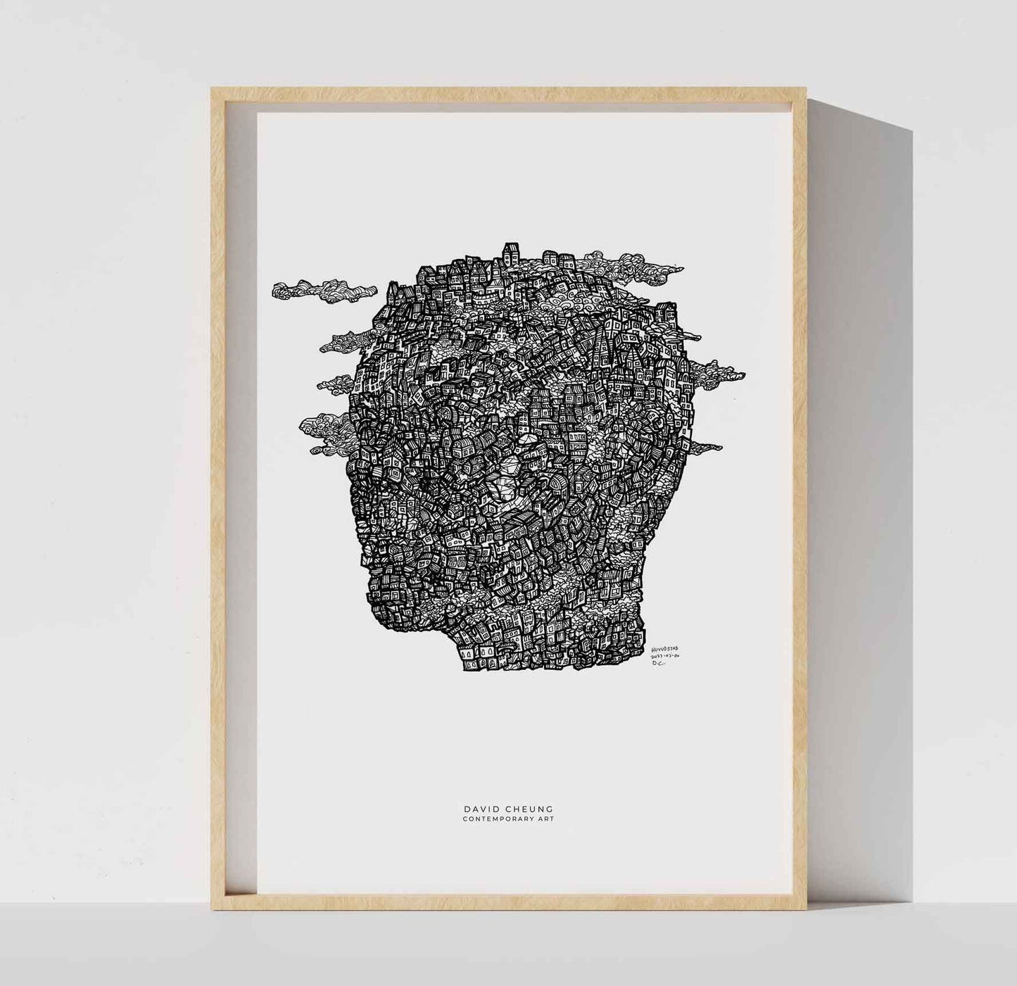 Art print: "Thinking Head/Huvudstad"