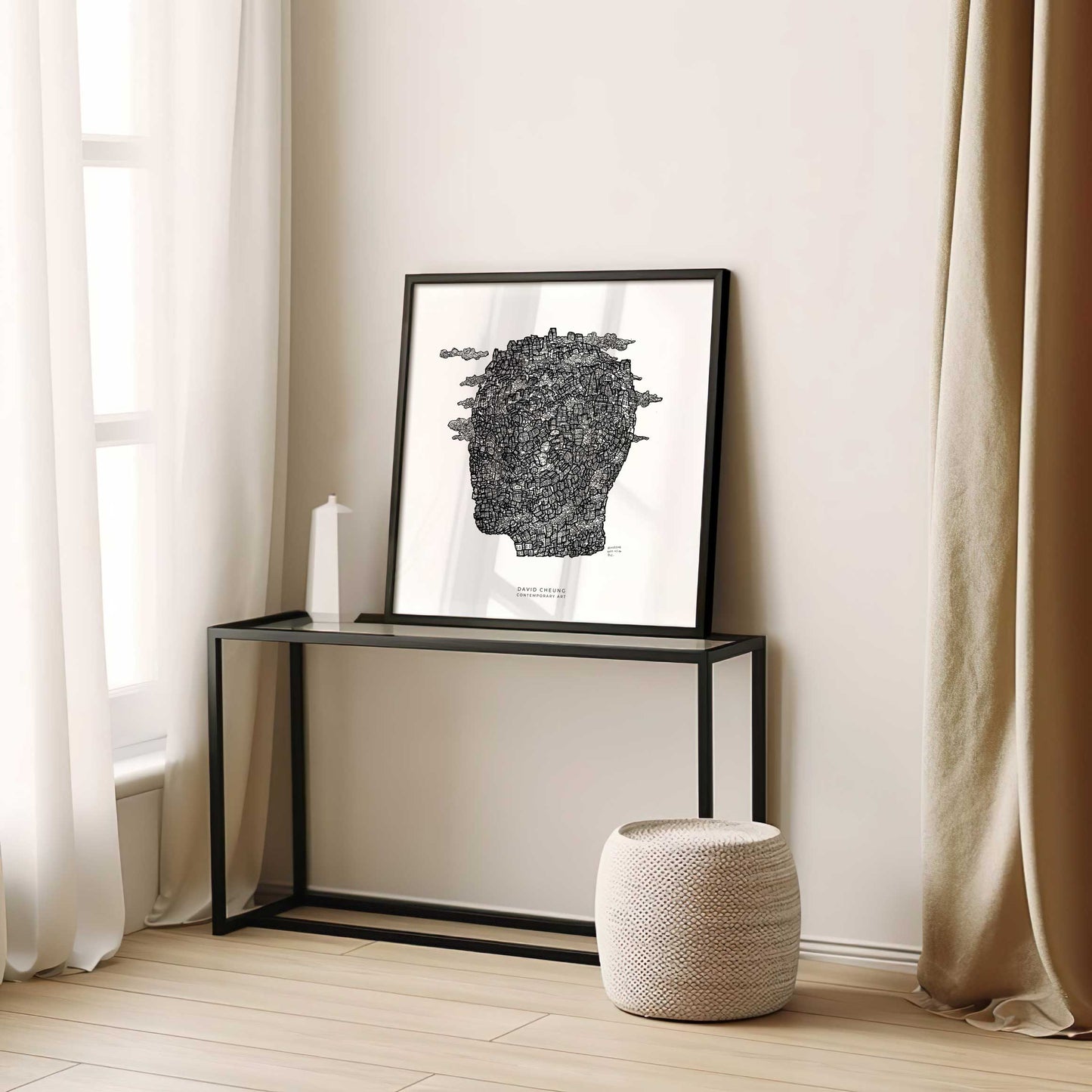 Art print: "Thinking Head/Huvudstad"