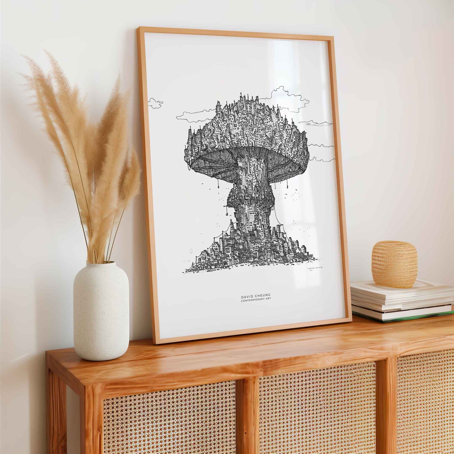 Art print "Mushroom City"