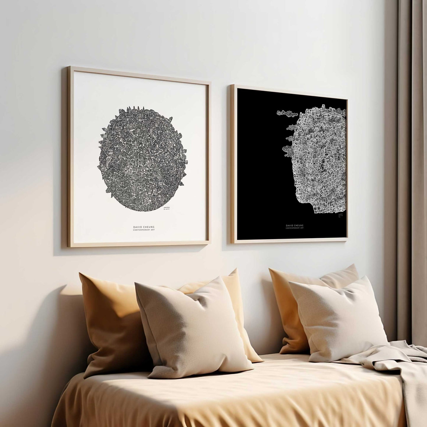 Art print "Thinking Head vers 2" Black Edition
