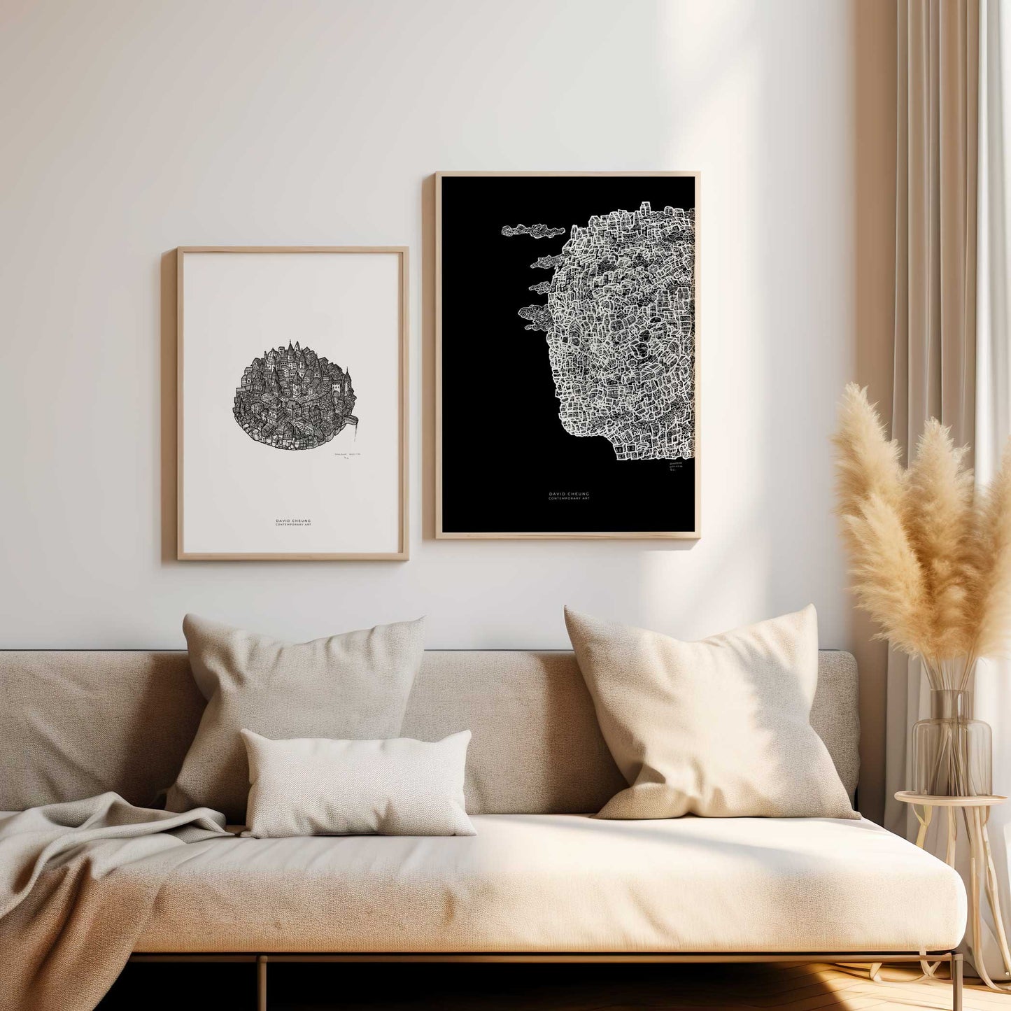 Art print "Thinking Head vers 2" Black Edition