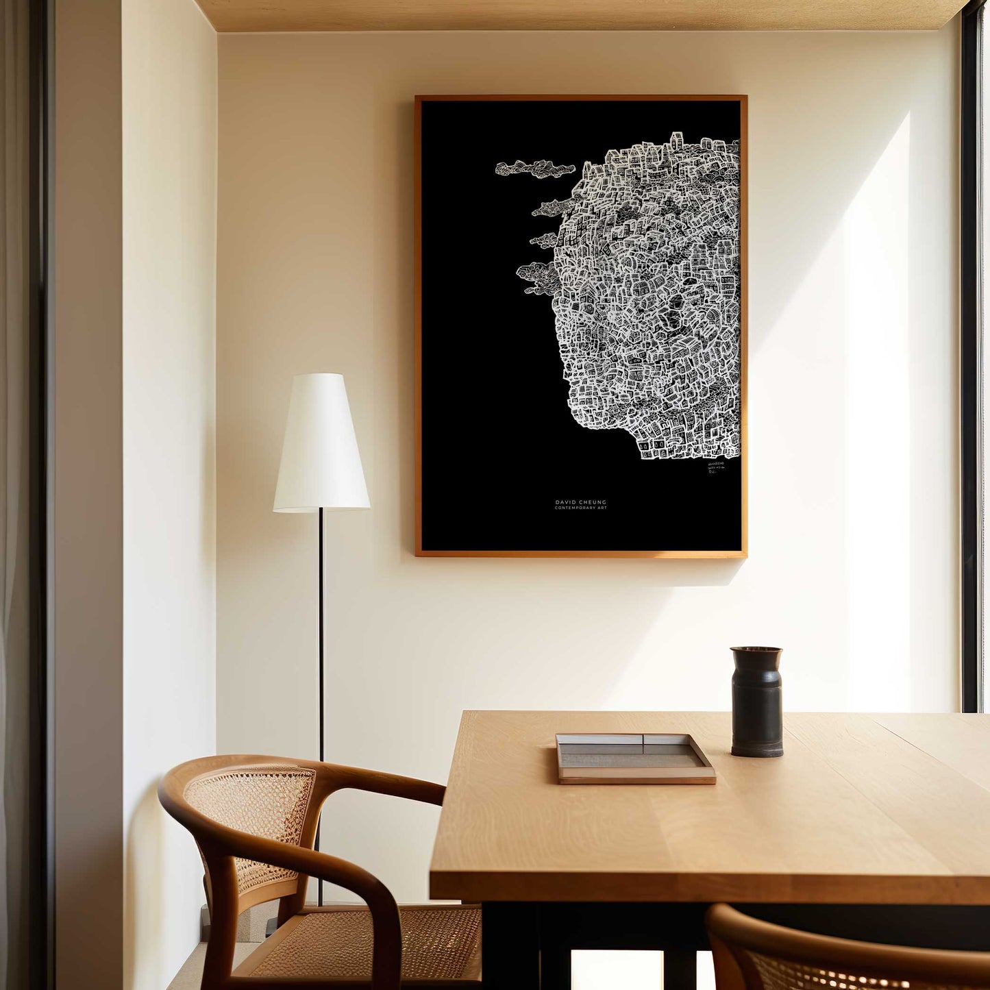 Art print "Thinking Head vers 2" Black Edition