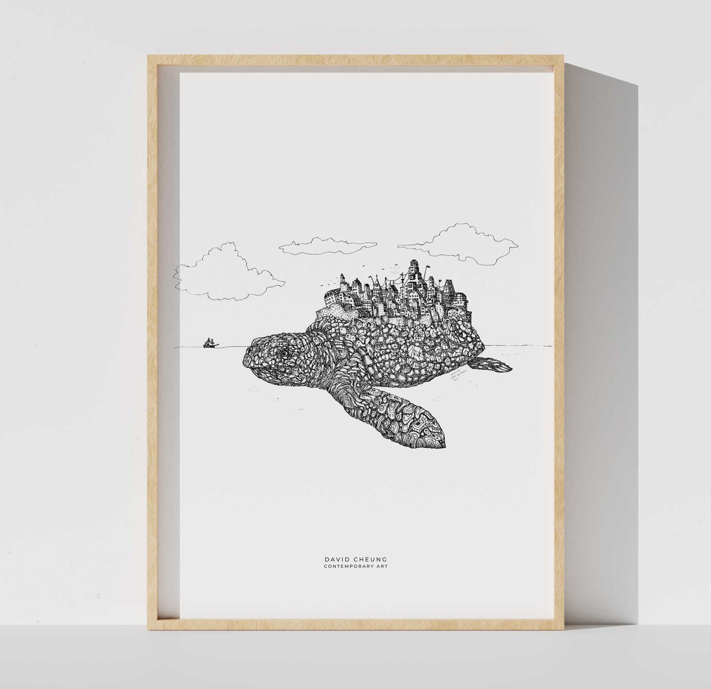 Art print "Turtle/Sköldpaddan"