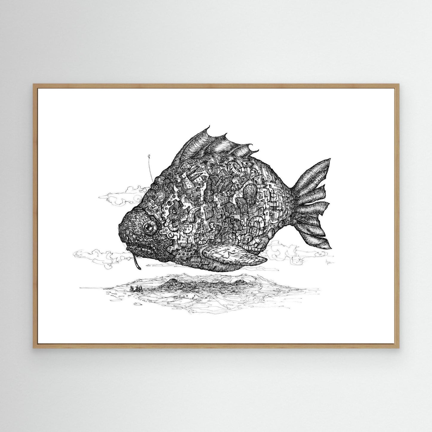 Floating Steam Punk Fish City