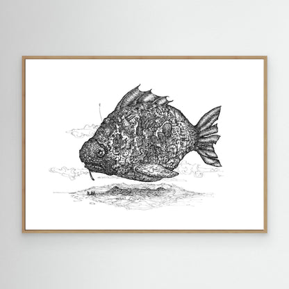 Floating Steam Punk Fish City