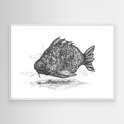 Floating Steam Punk Fish City