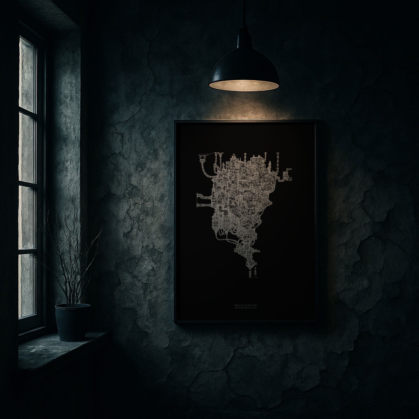 Expresso Machine Wooden Framed Poster 70x100 cm / 28x40″