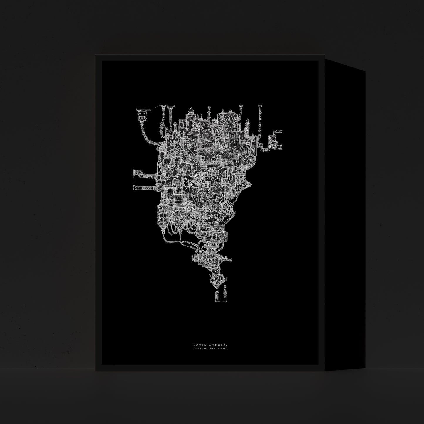 Expresso Machine Wooden Framed Poster 70x100 cm / 28x40″