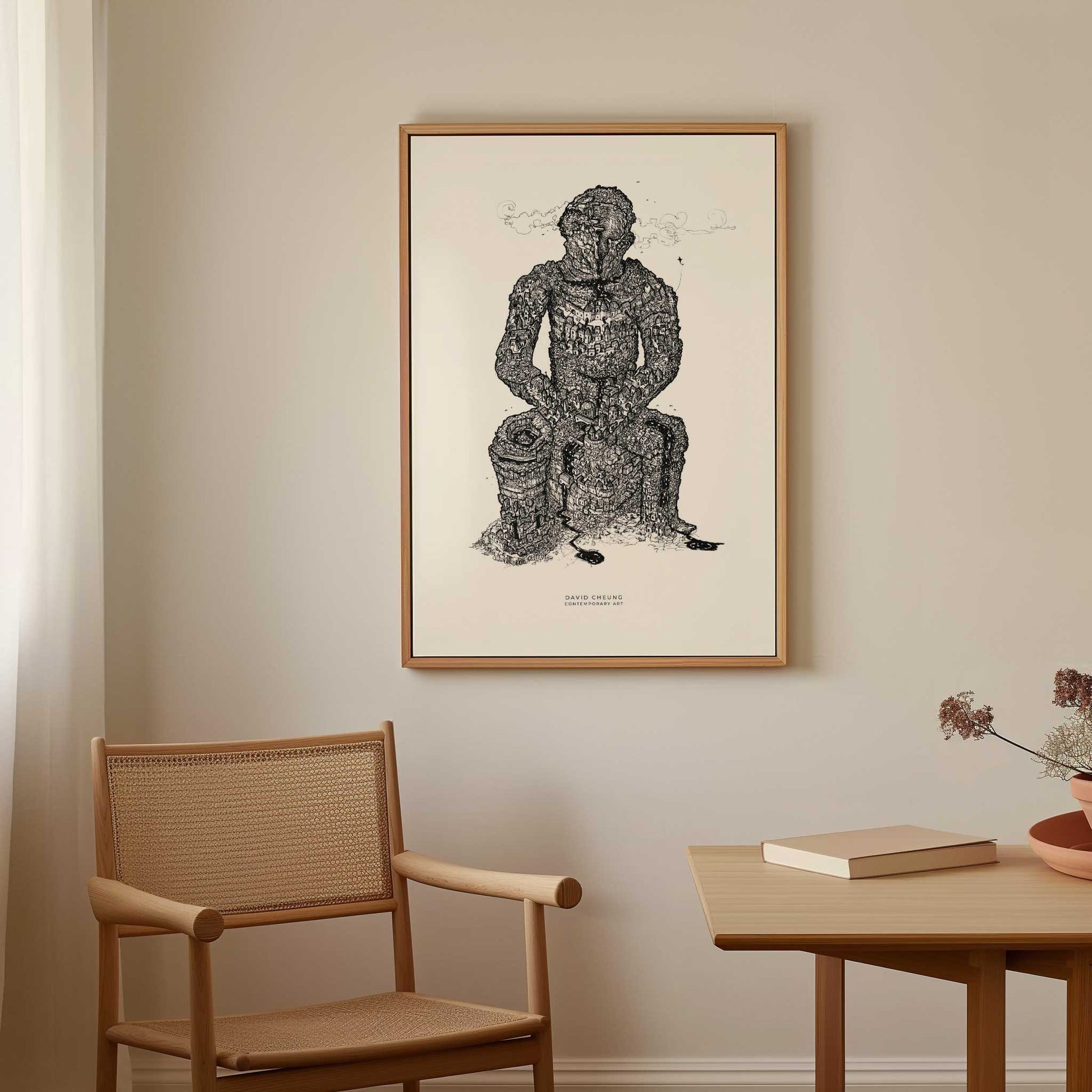 Miljöbild. Ram ingår ej.