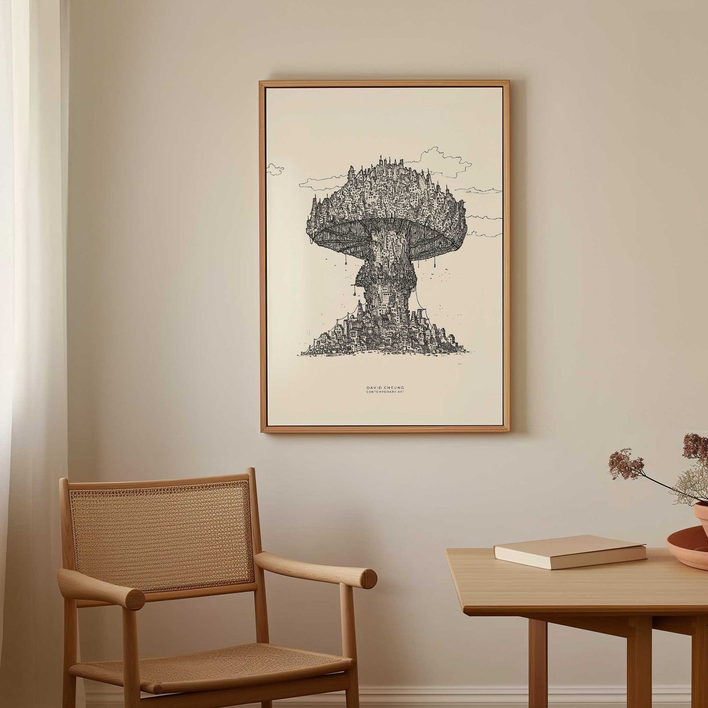 Miljöbild. Ram ingår ej.