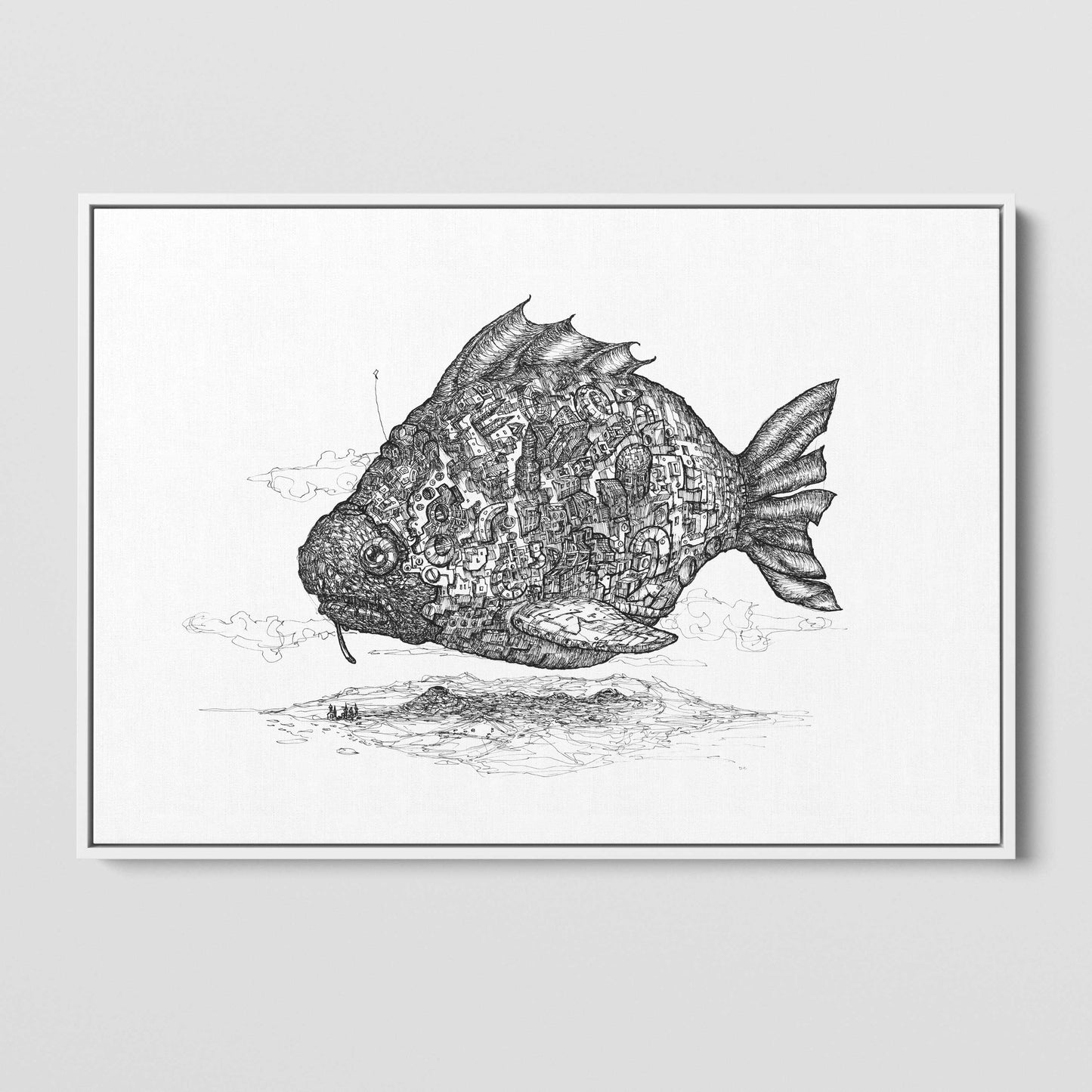 Floating Steam Punk Fish City