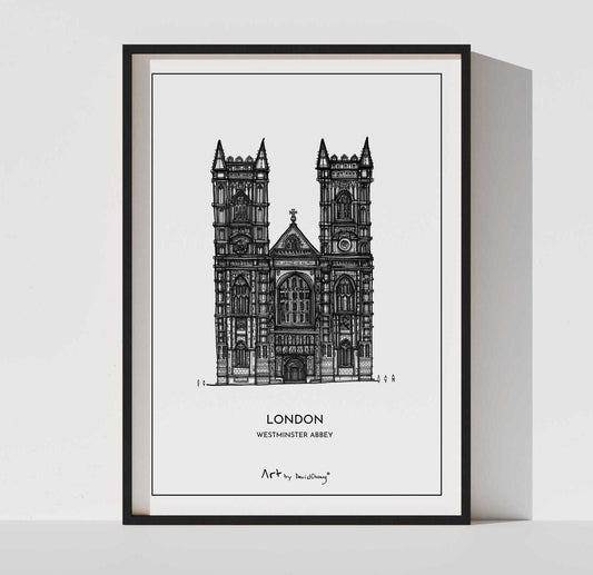 Konsttryck "London Westminster Abbey"