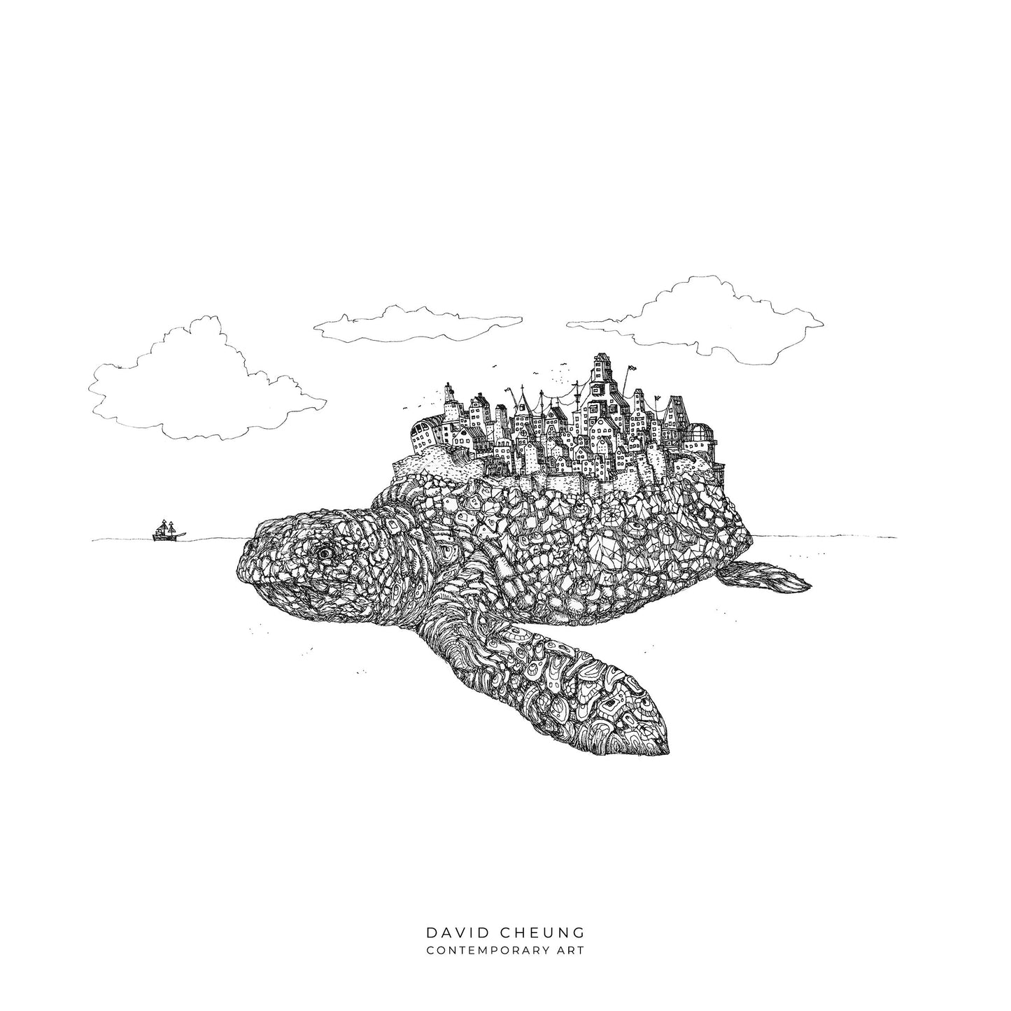 Giant Sea Turtle – Square Edition