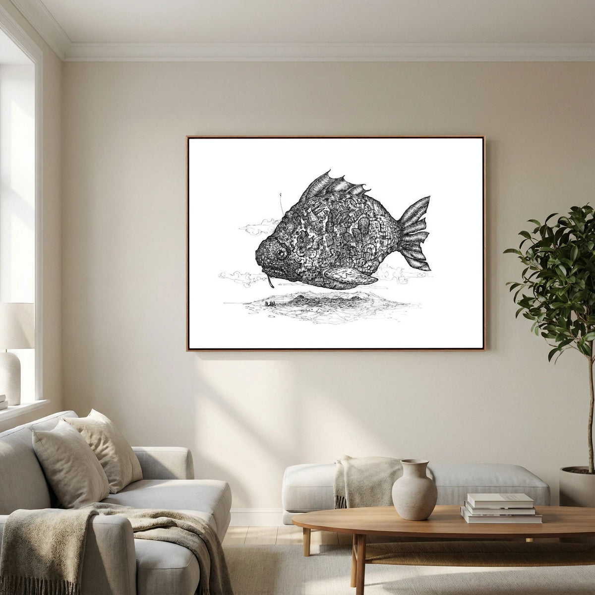 Floating Steam Punk Fish City