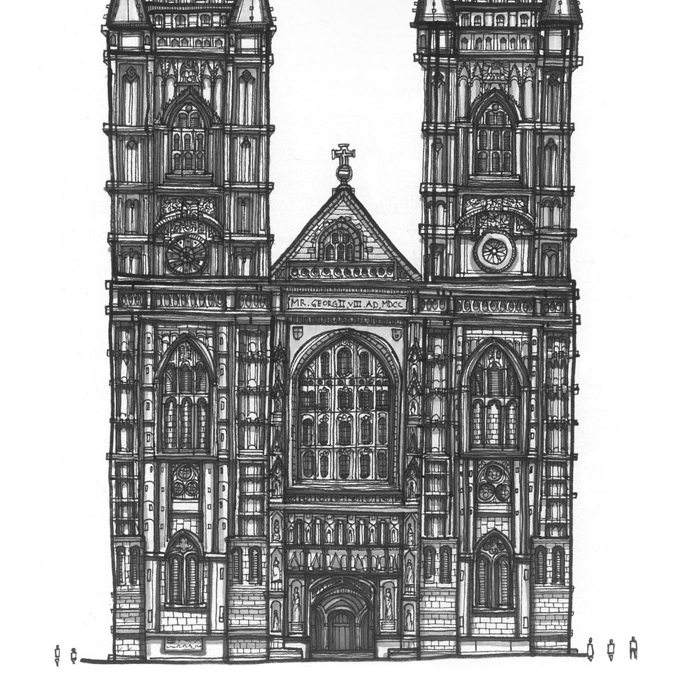 Konsttryck "London Westminster Abbey"